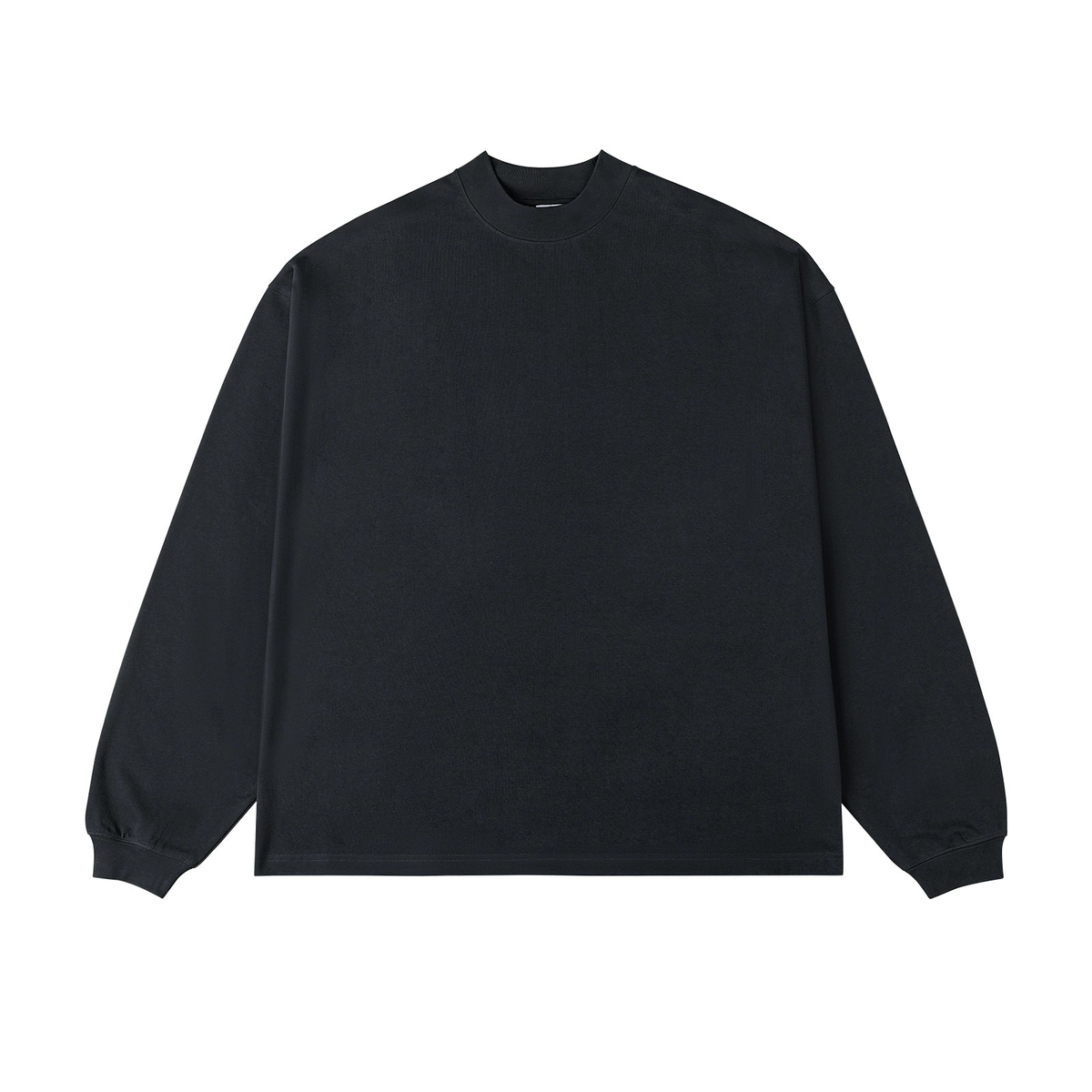 Half-neck Heavyweight Drop Shoulder Long-Sleeve T-Shirt WN4350