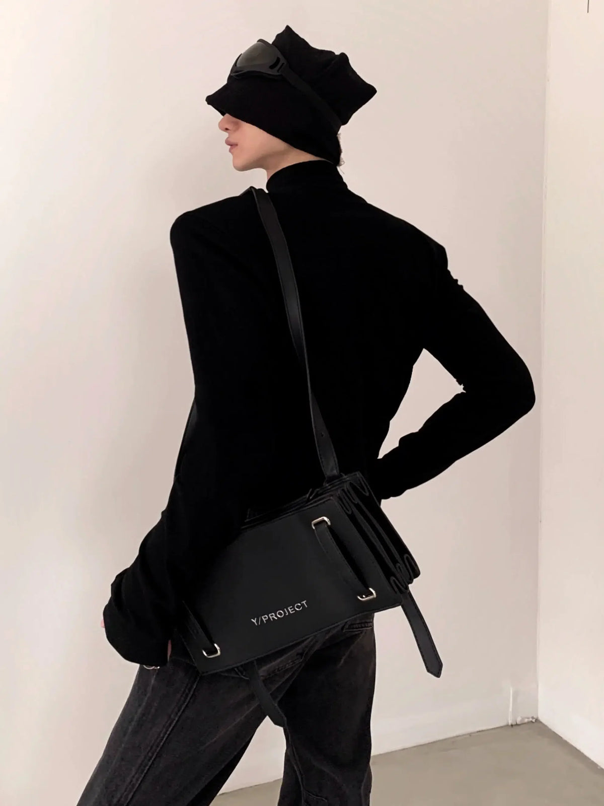 High-neck Shoulder-pad Long-sleeve T-shirt WN2684