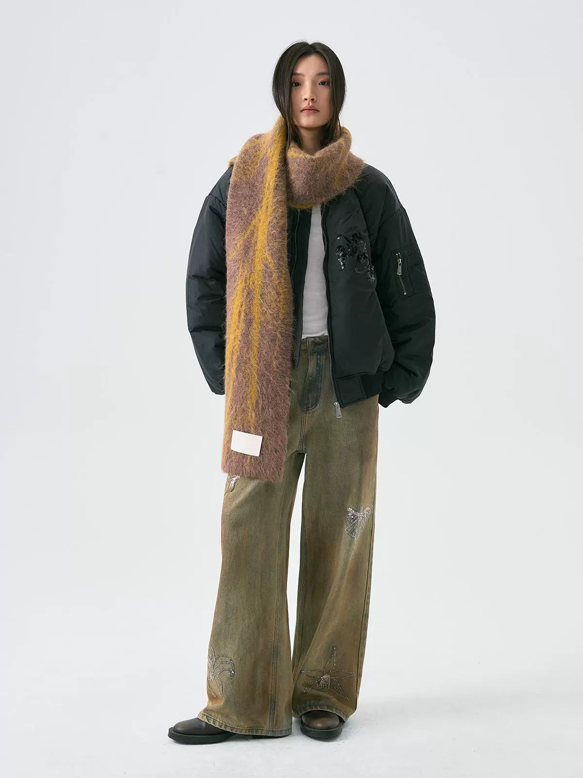 Graphic Design Double-Sided Scarf WN18933