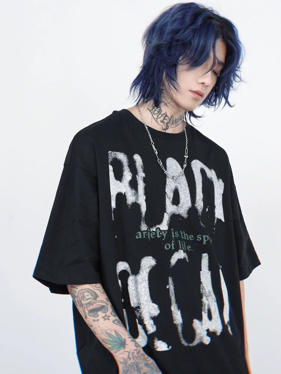 Print Oversize Short Sleeve T-Shirt WN5241